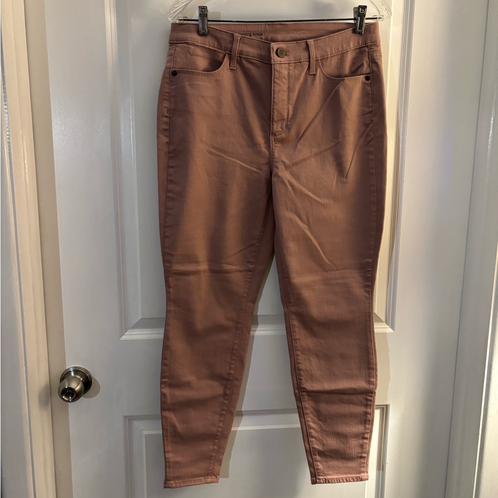 Talbots Flawless Dusty Rose High-Waisted Jegging Ankle Jeans Sz 10P